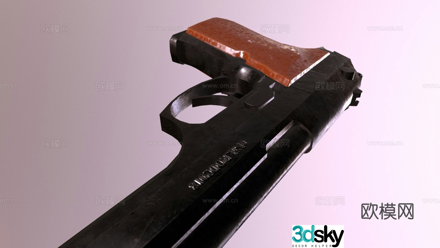 Dark Beretta 3d model