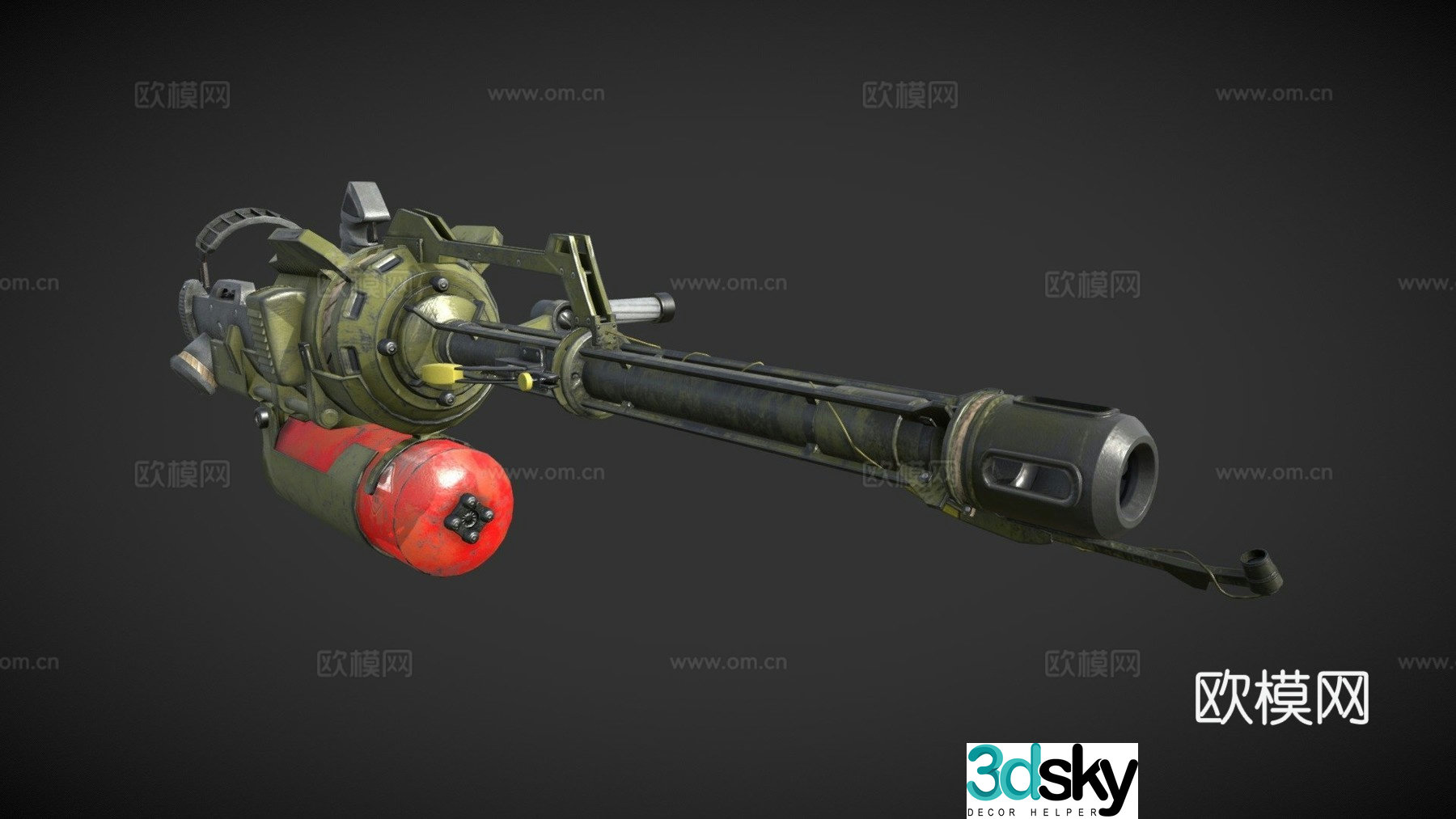 flamethrower 3d model