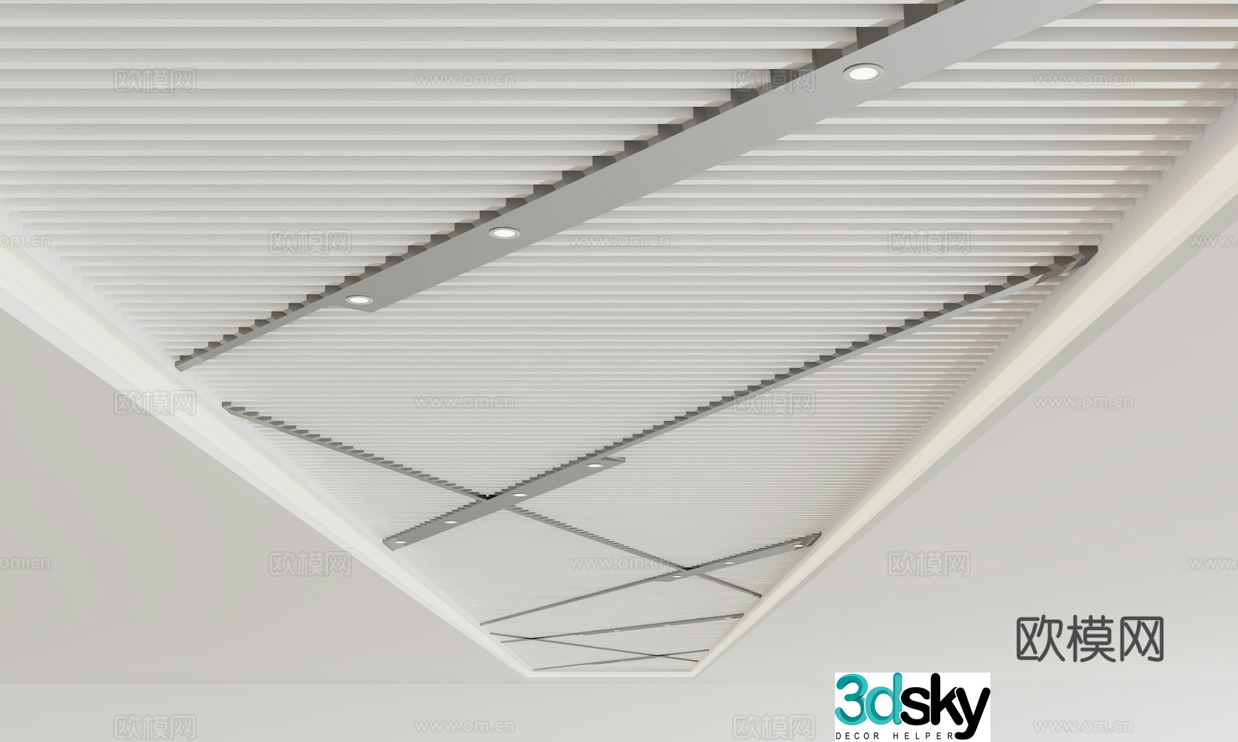 Modern ceiling 3d model