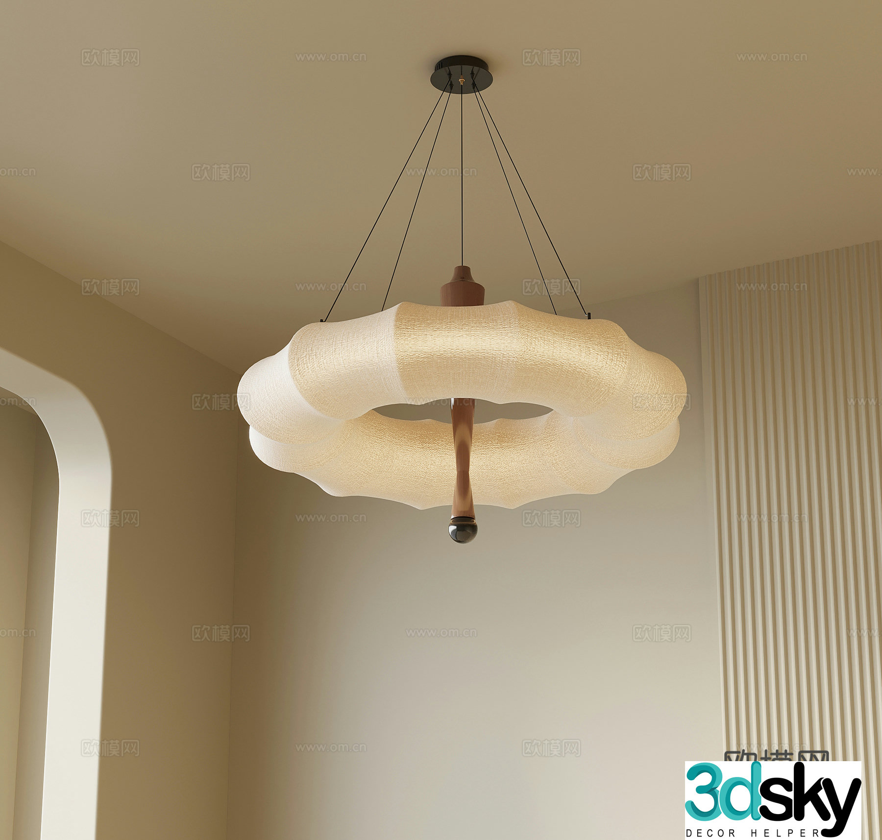 Chandelier medieval style chandelier circular chandelier living room chandelier 3d model
