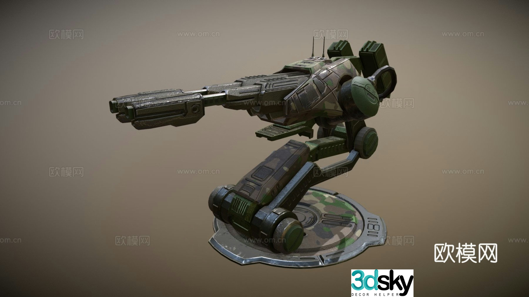 Turret 3d model