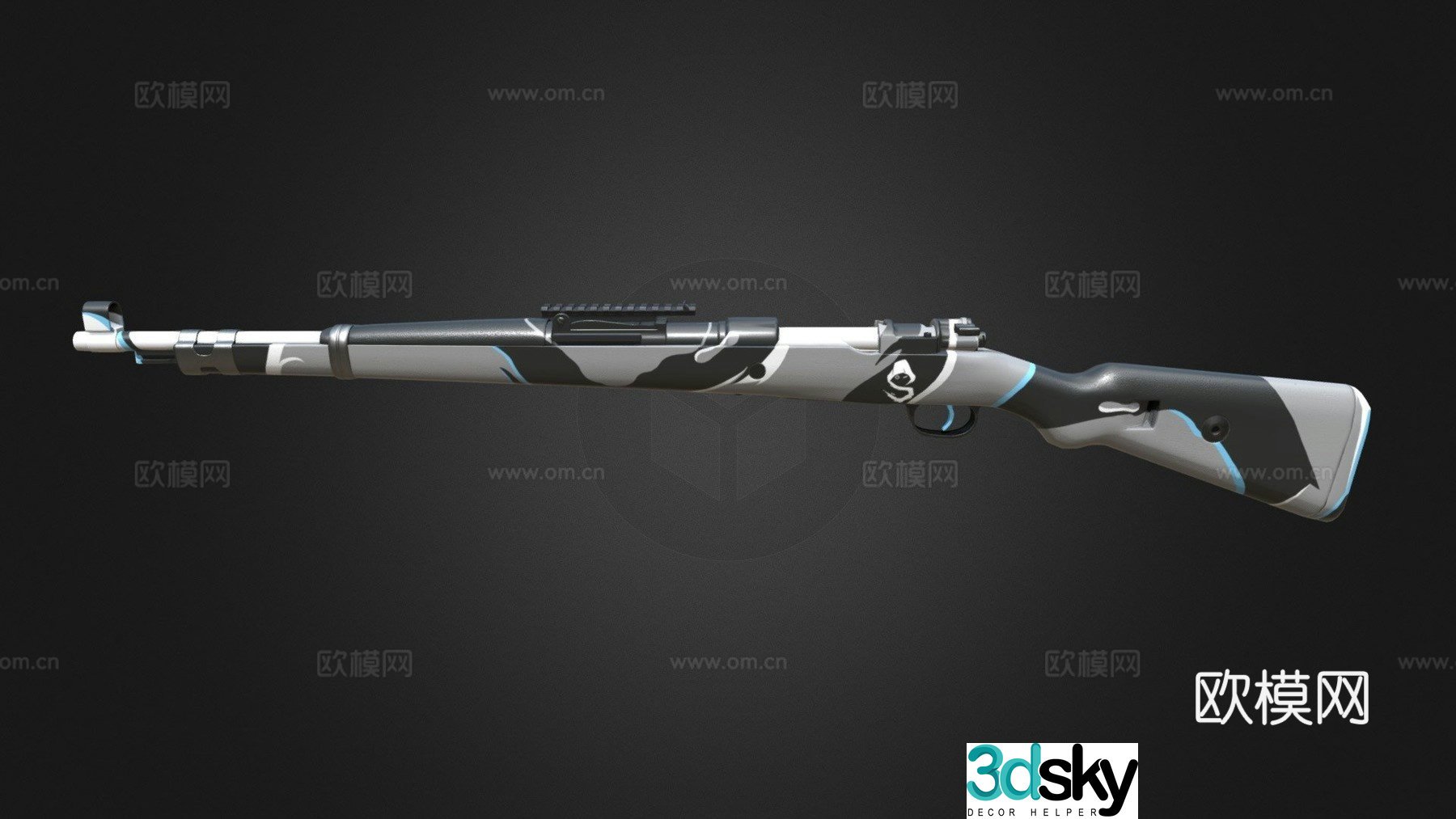 Ghost-Kar98k-PUBG 3d model