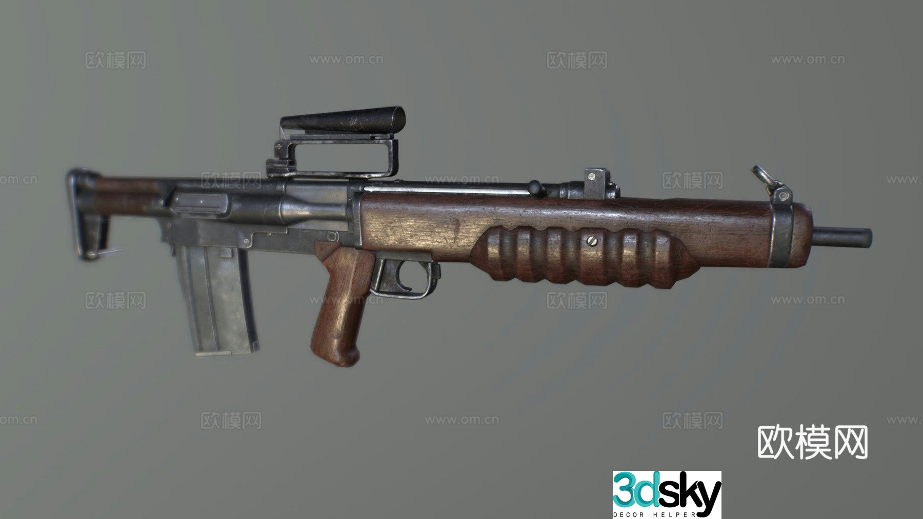 EM-2 rifle 3d model