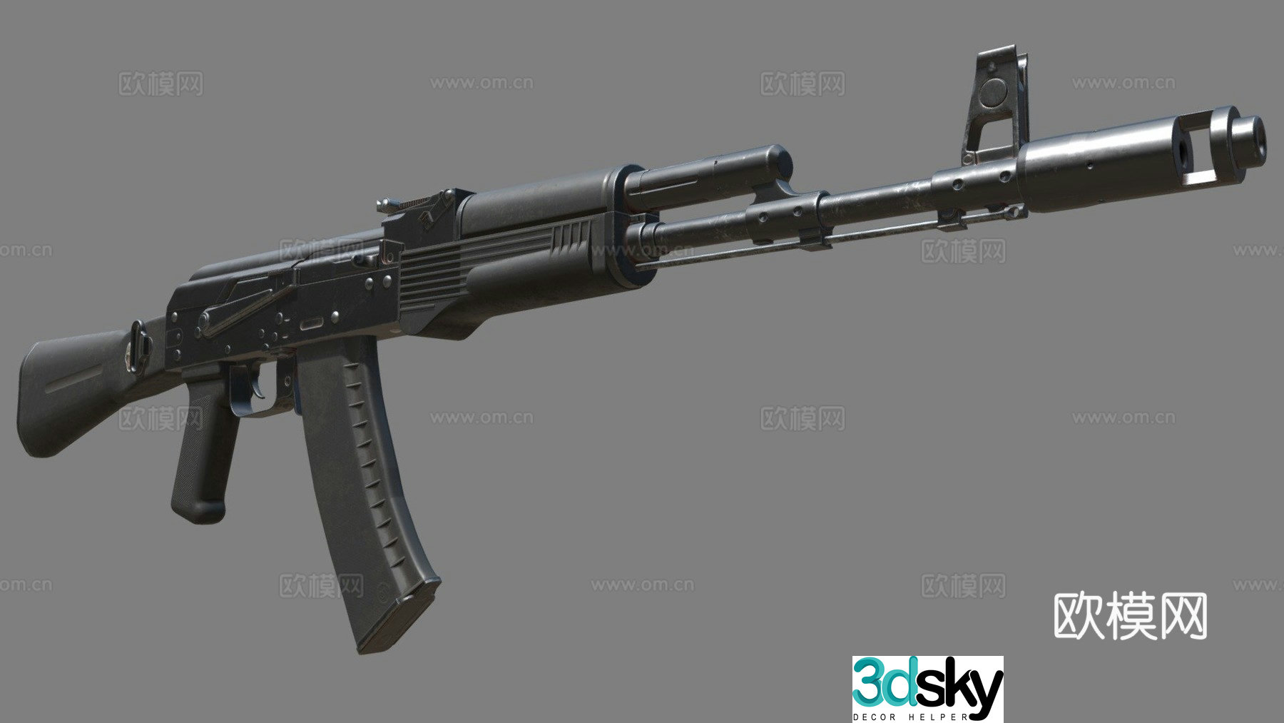 AK-74M 3d model