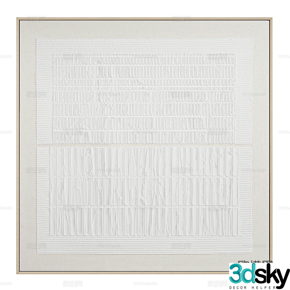 New Chinese style decorative hanging painting 3D model