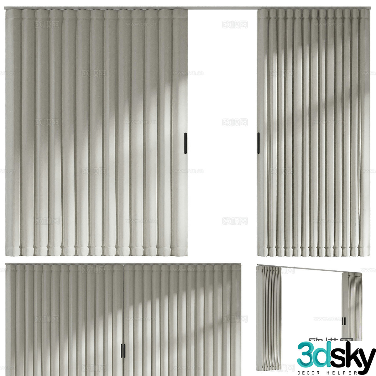 Sliding door 3D model