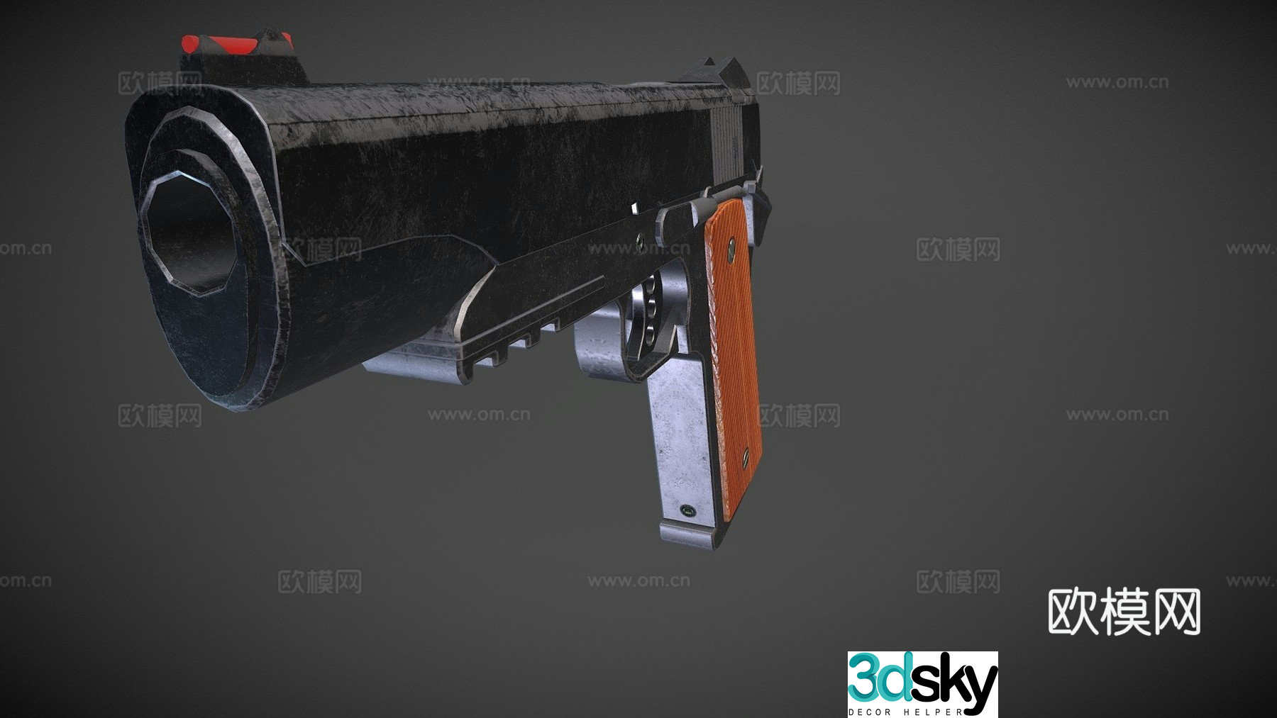 M1911 pistol 3d model