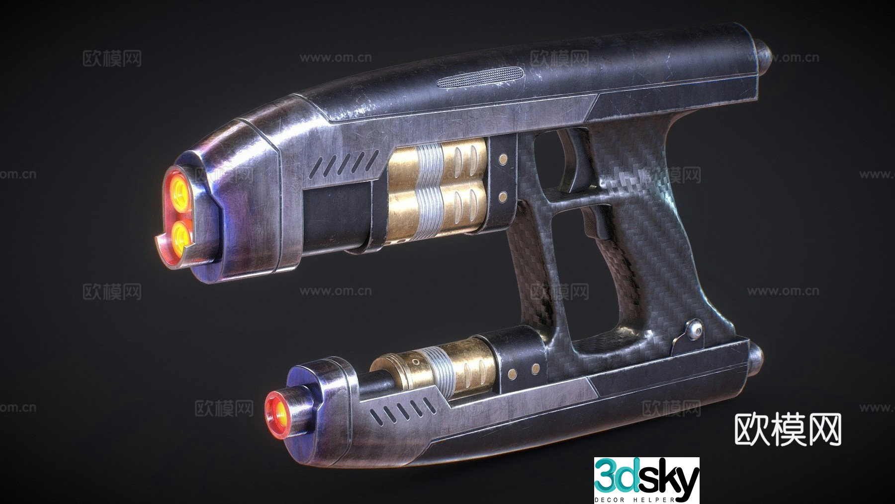 Star-Lord Gun fan art 3d model