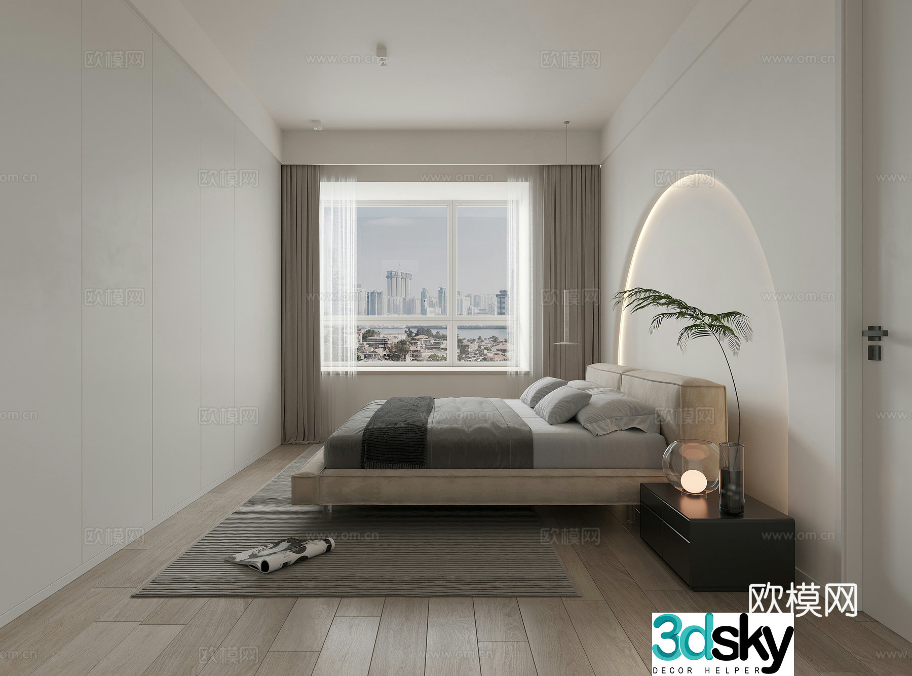 Modern bedroom 3d model