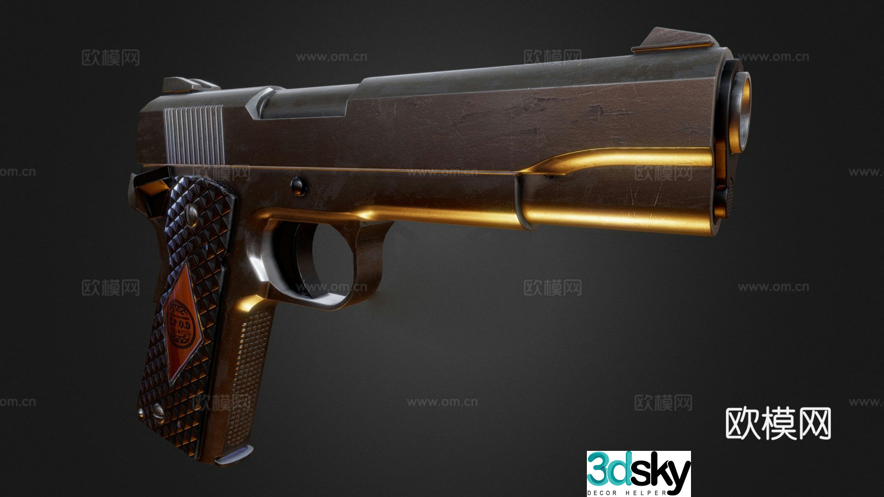 Colter 1911 3d model
