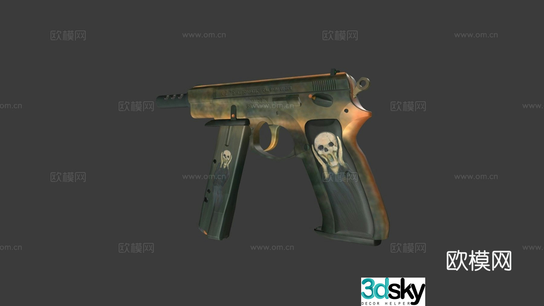 CS-GO-CZ75-Auto-Scream 3d model