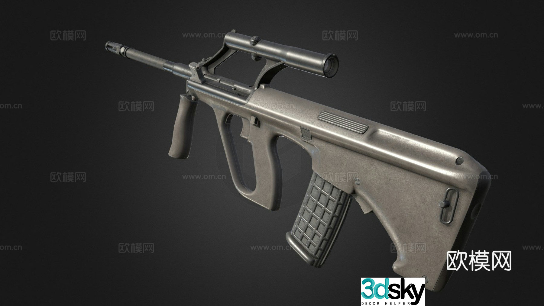 AUG A1 assault rifle 3d model