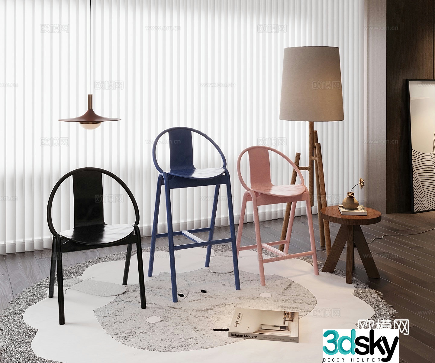 Bar chair 3d model