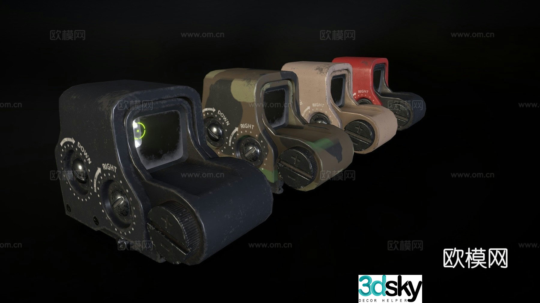 Gas mask Holo-Sight XPS 3d model