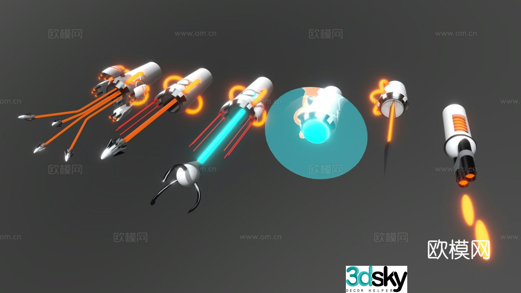 Prototype weapon 3d model