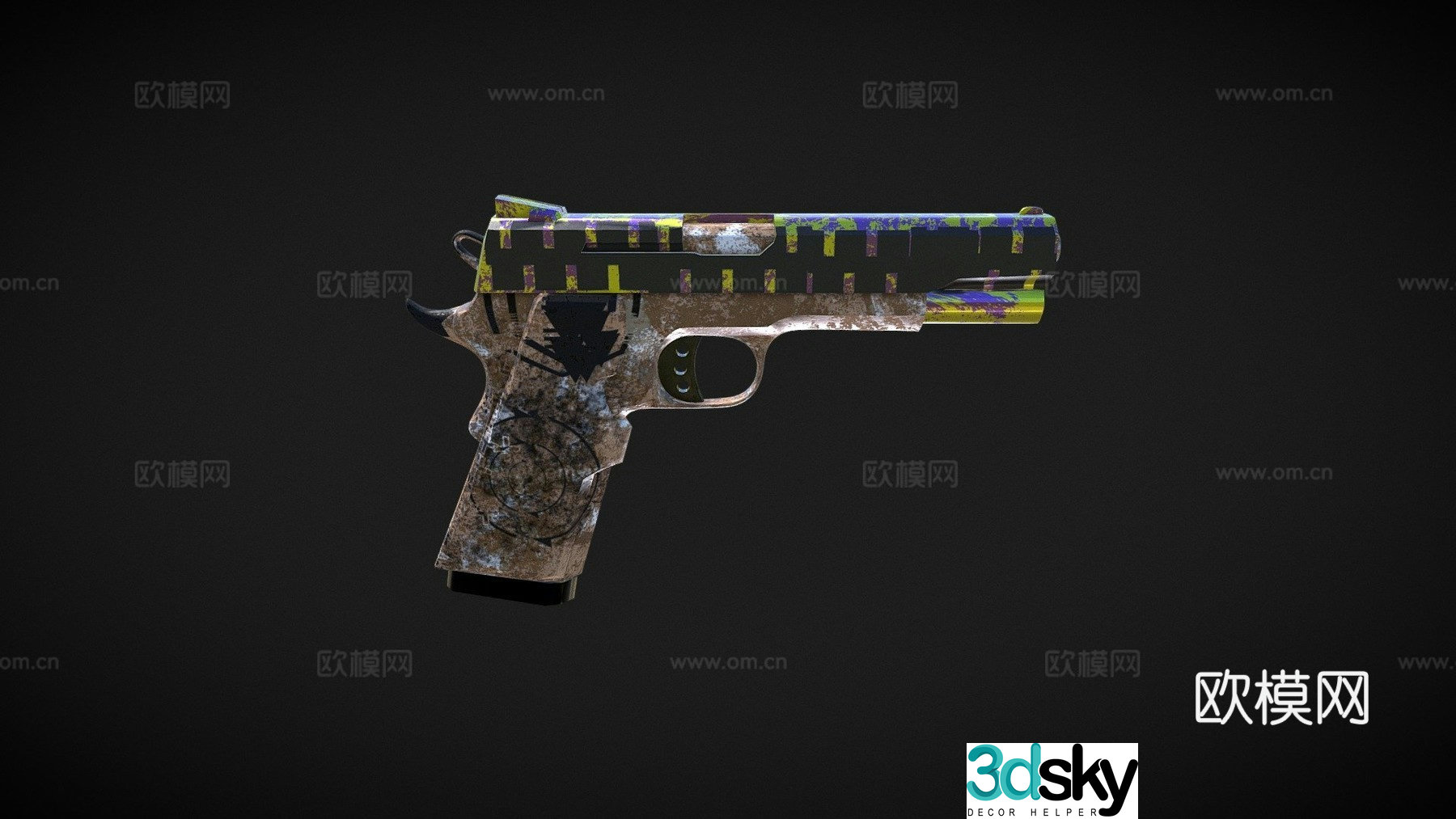M9-pistol 3d model