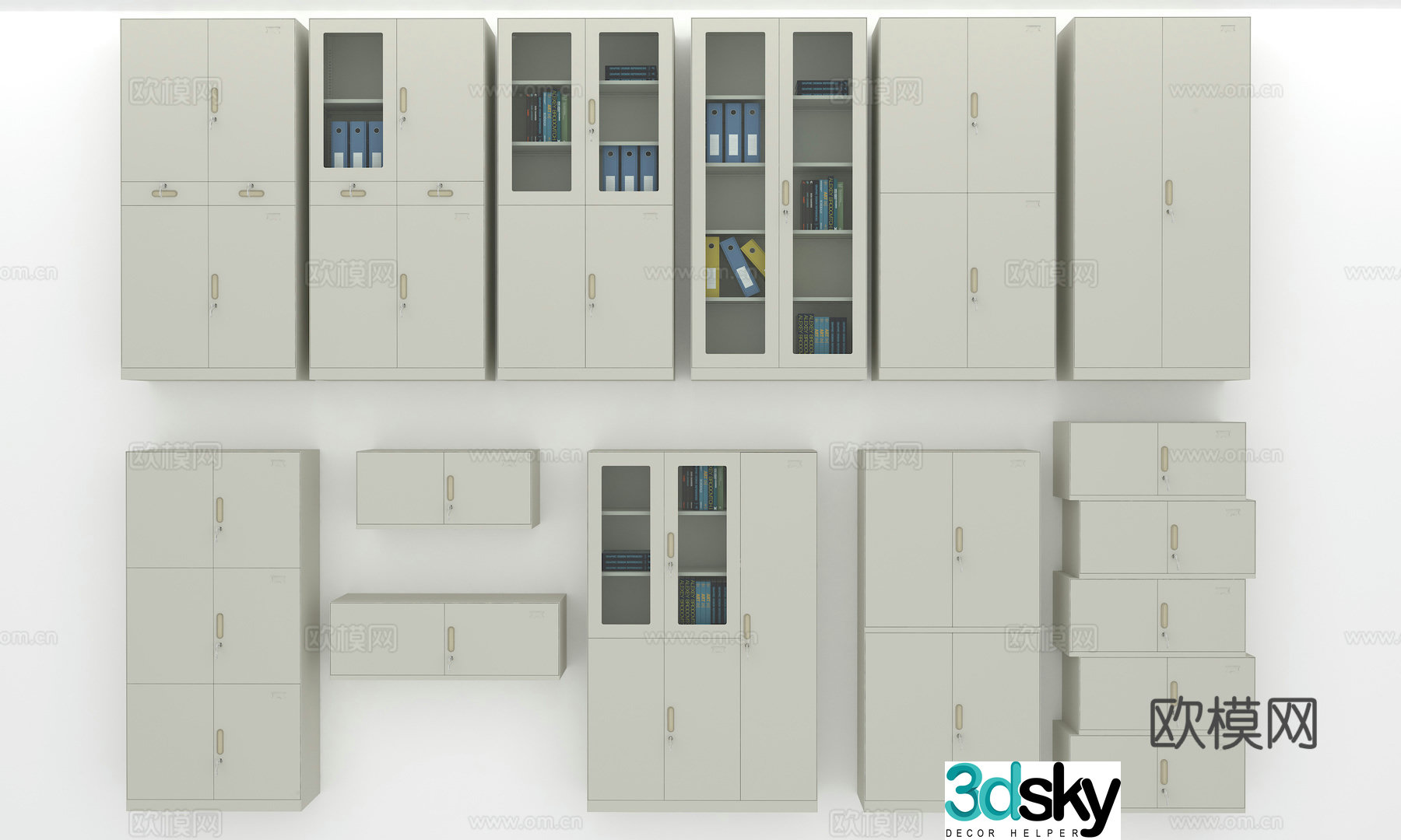 File cabinet Storage cabinet File cabinet Bookcase Information cabinet Financial cabinet Voucher cabinet 3D model