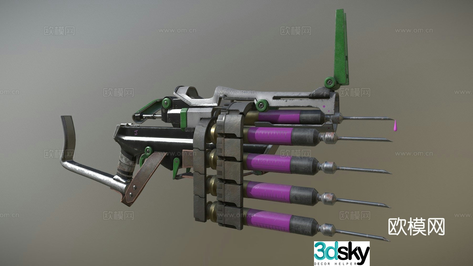 Batman Arkham - Joker Gang Injector Rifle 3d model
