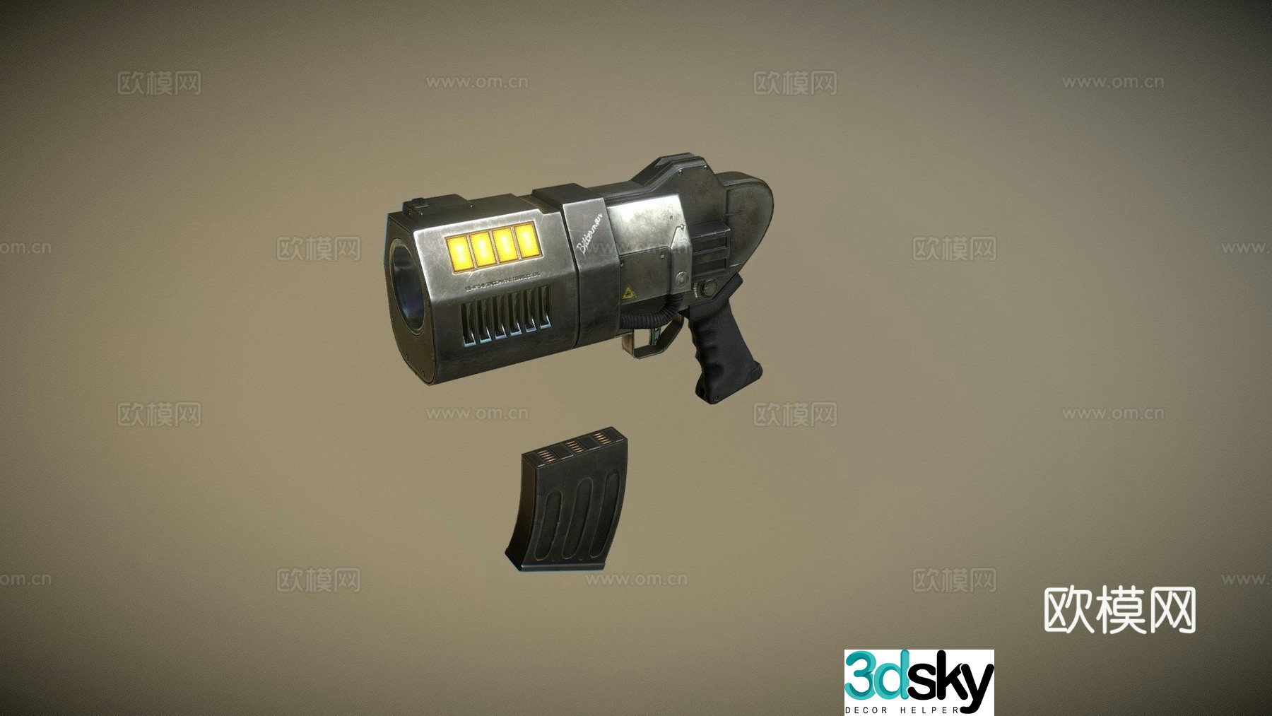 Quake II Blaster 3d model