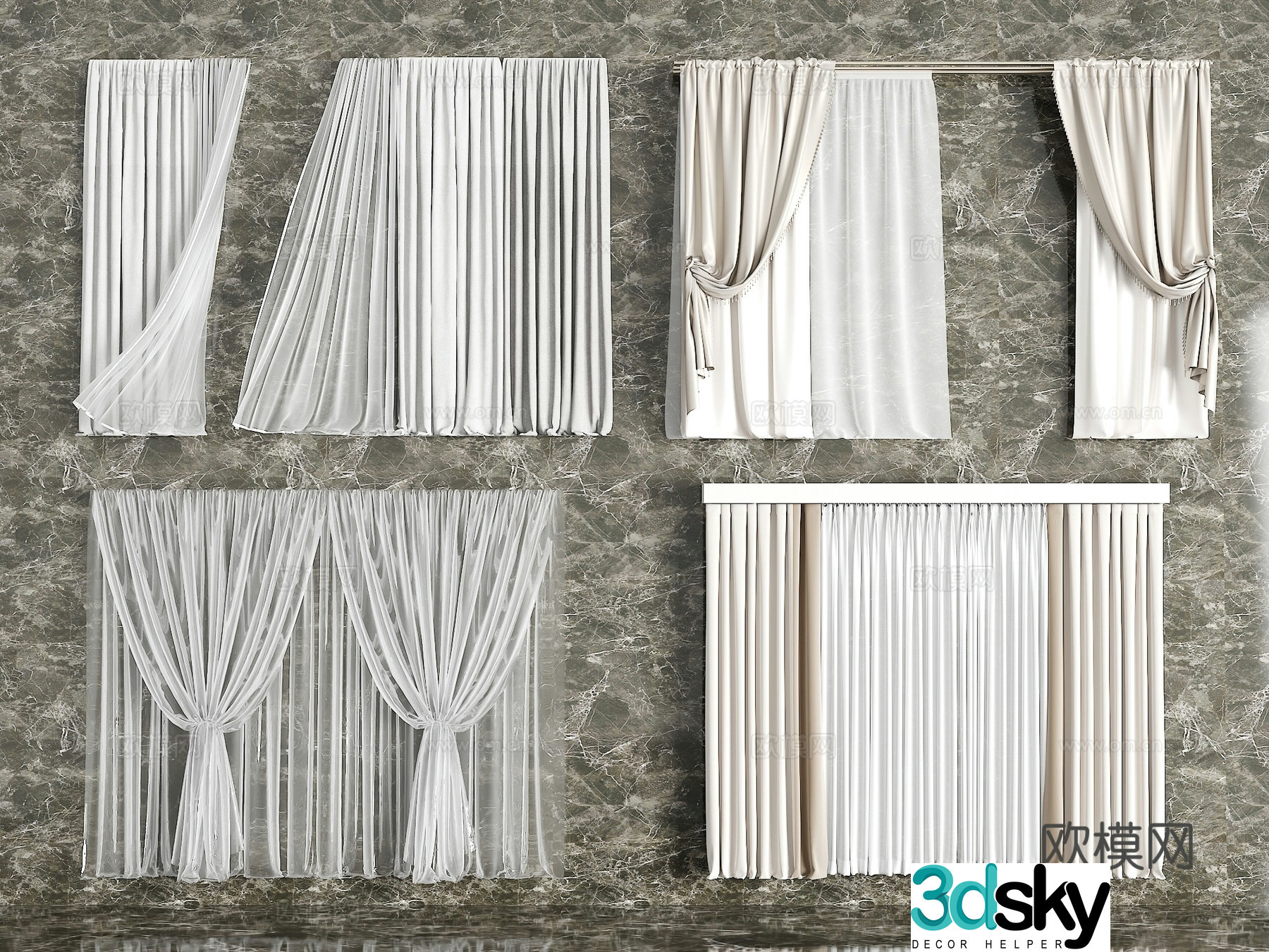 Curtain 3d model