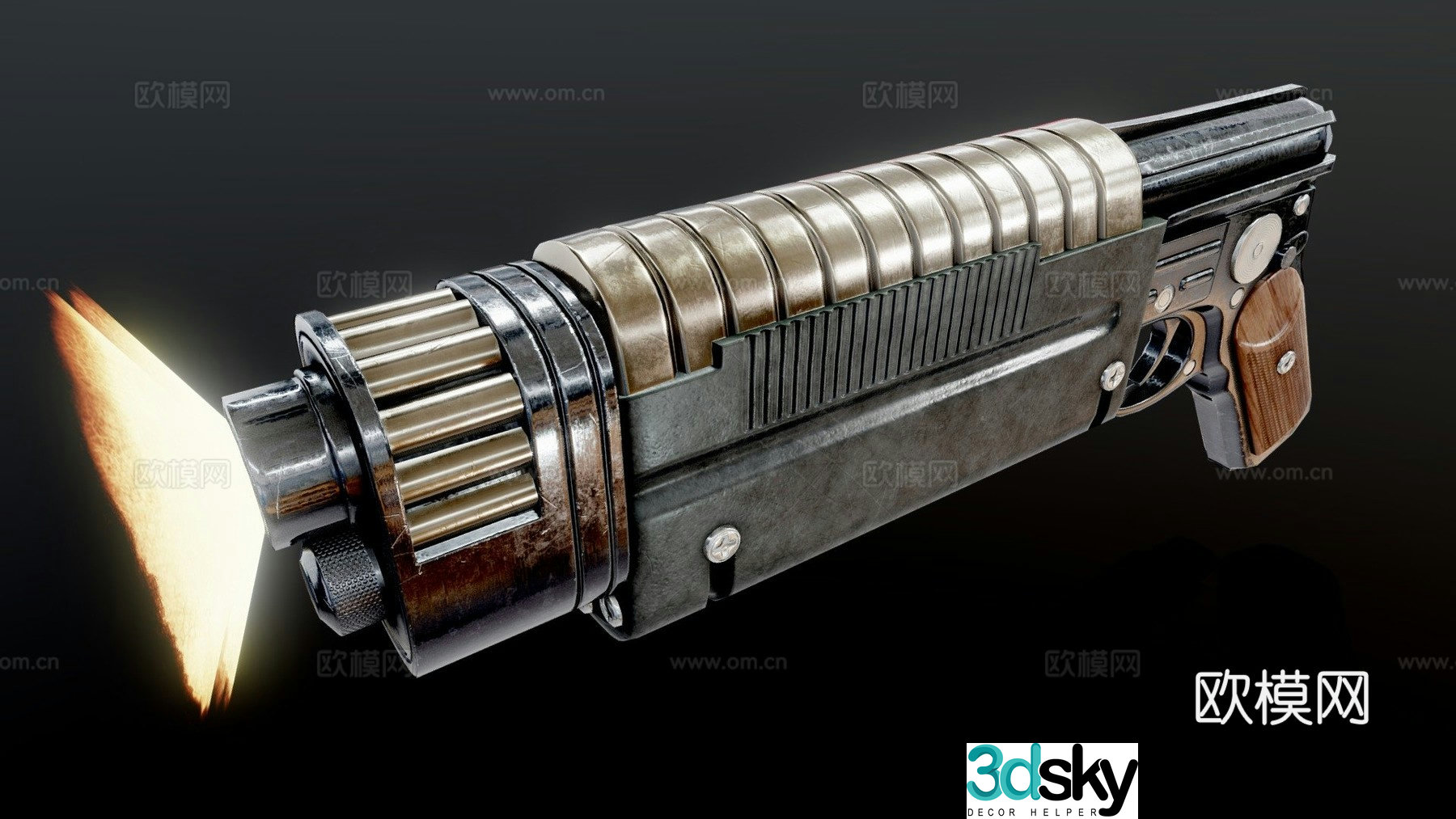 Bryar pistol from the Jedi series 3d model