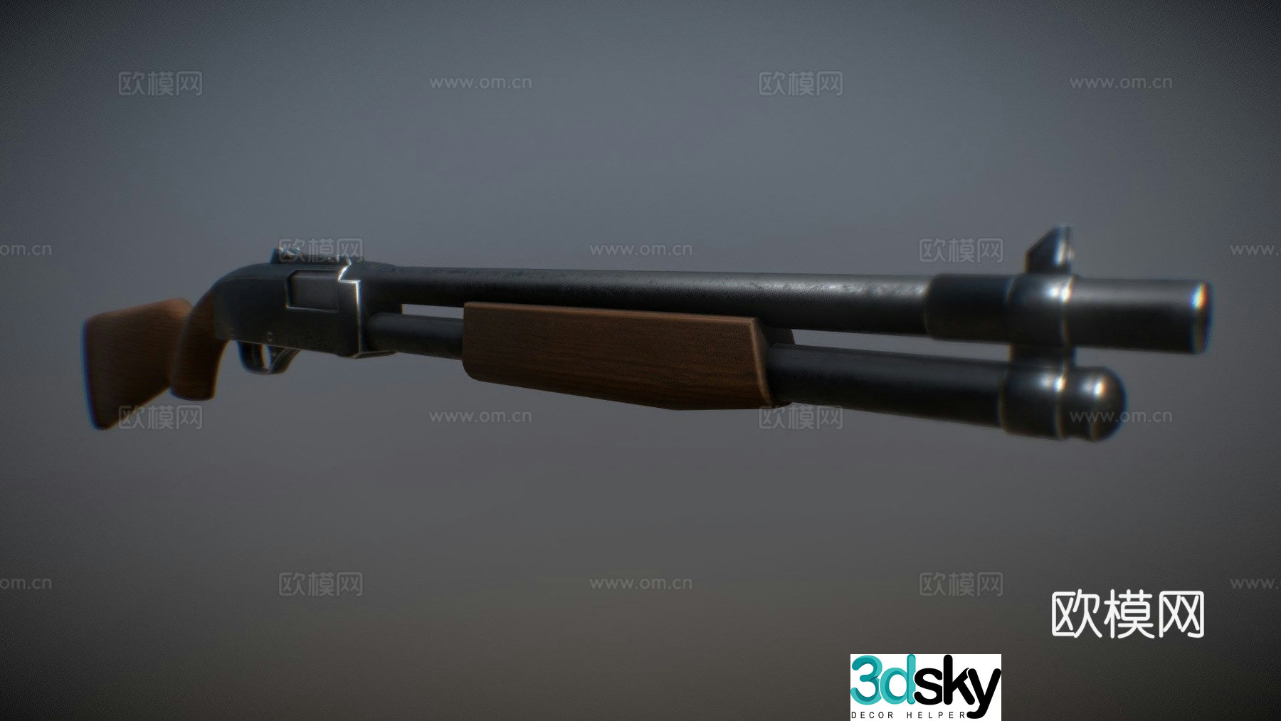 Dakota shotgun 3d model