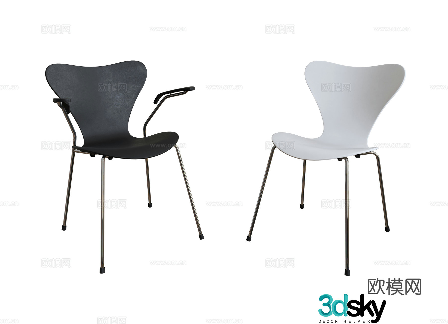 Modern leisure chair 3d model