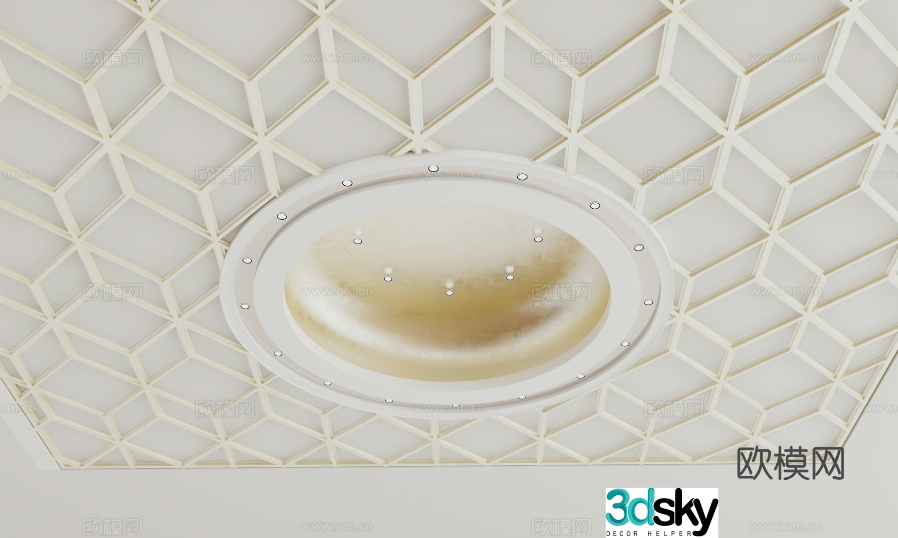 Modern ceiling 3d model