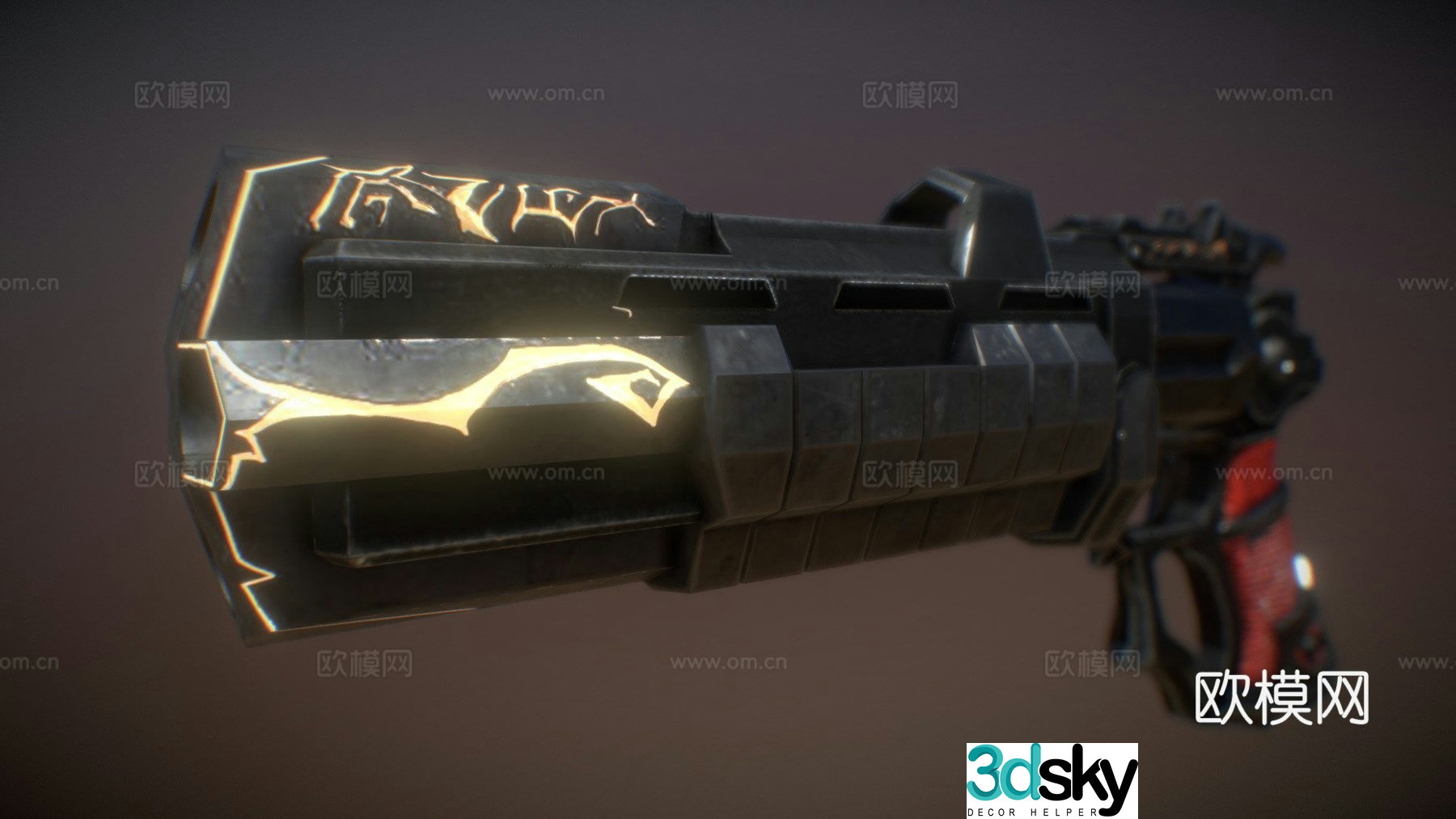 mercy darkside pistol 3d model