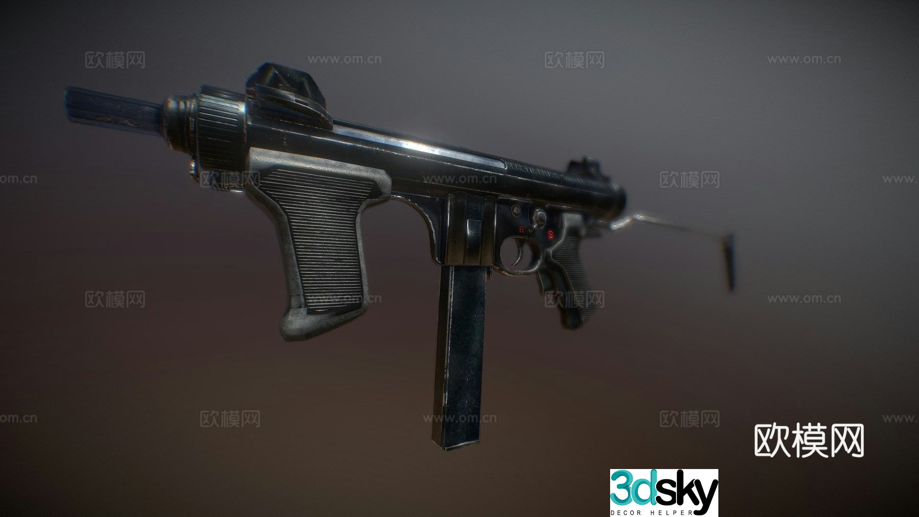 Beretta M12S 3d model