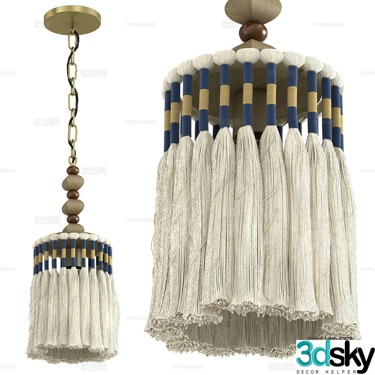 Curtain accessories 3d model
