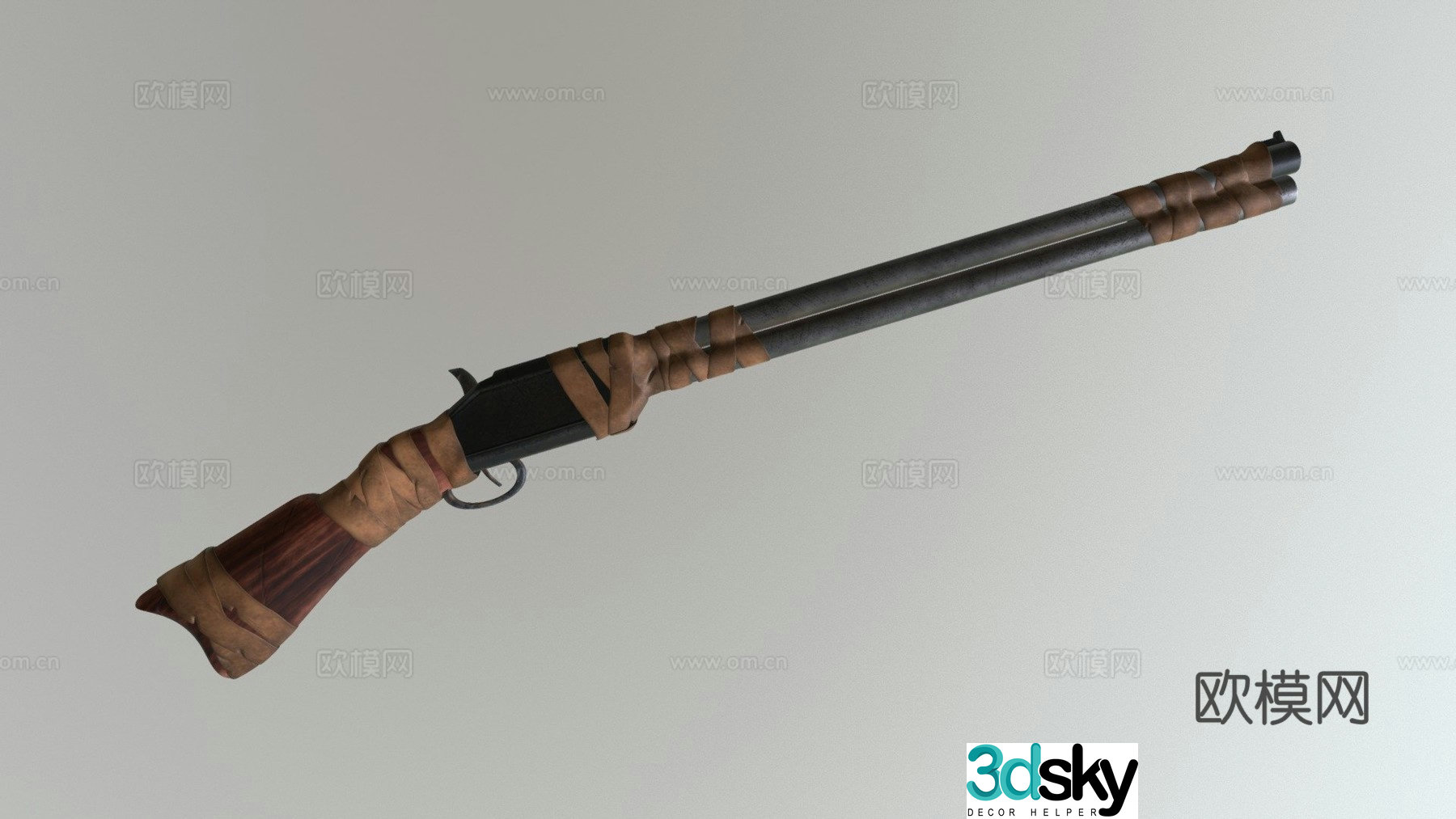 Old Rifle - Antique Gun 3d model
