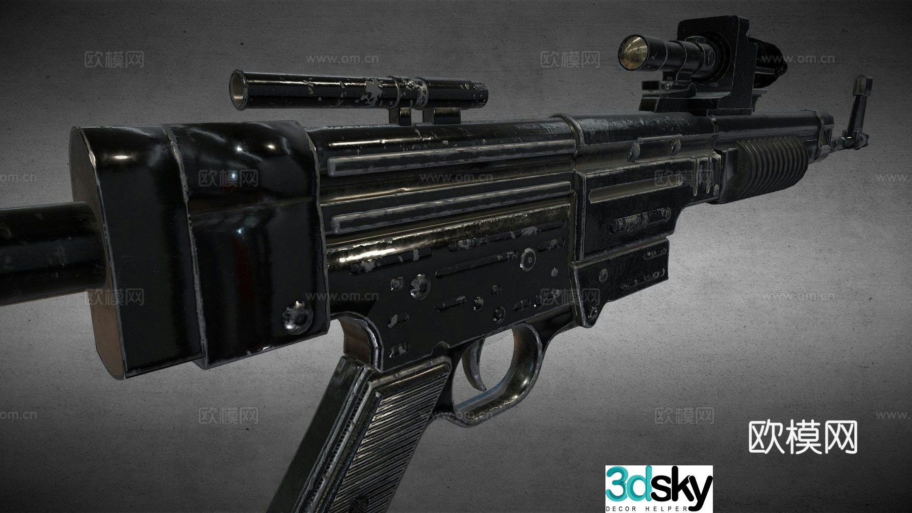 A-295 - A280C blaster rifle 3d model