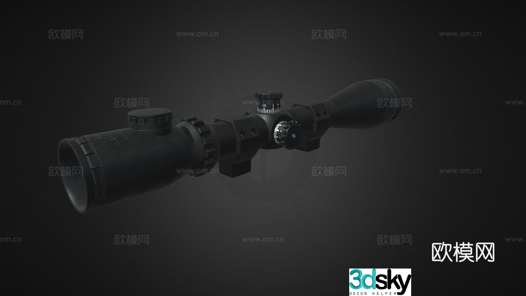 High polygon SR scope 3d model