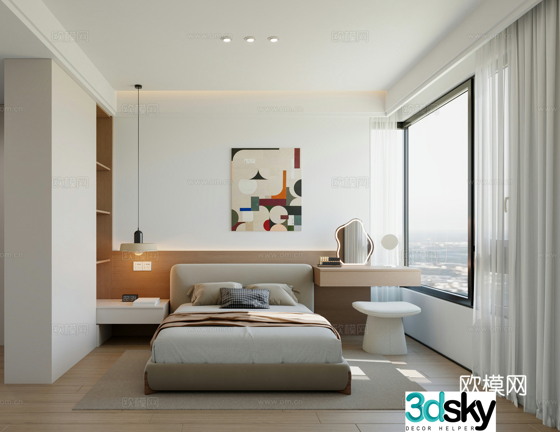 Bedroom Modern Bedroom Elderly Room Log Bedroom Children’s Room 3D Model