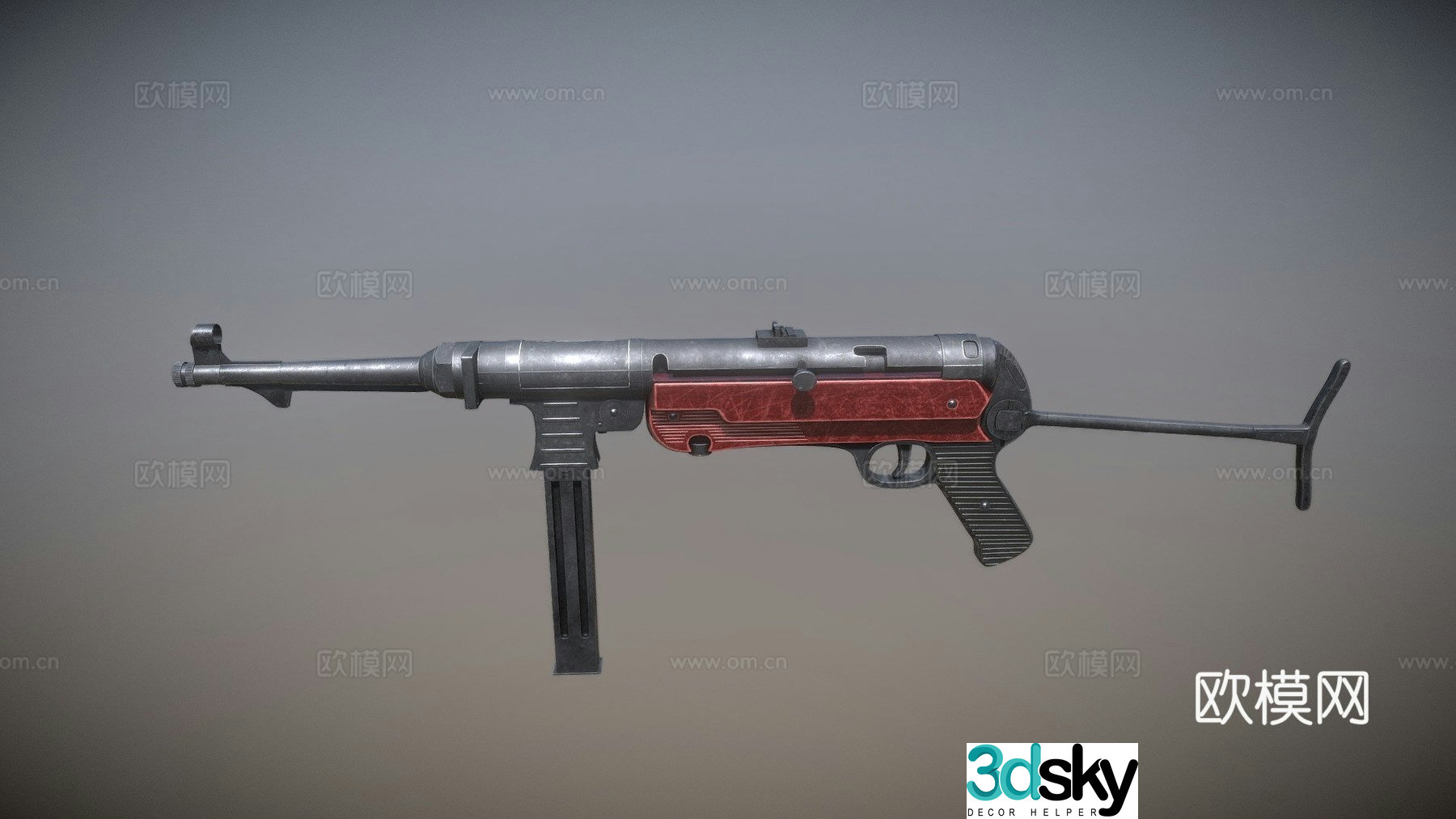 MP 40 gun 3d model
