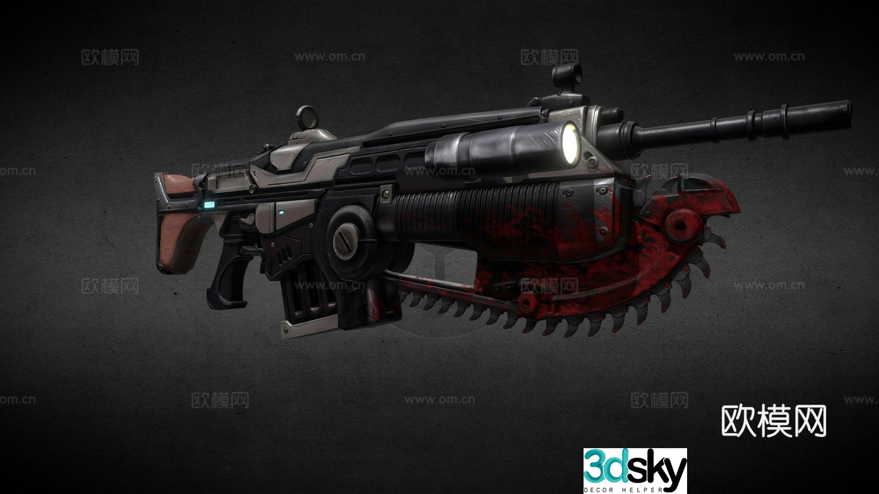 Chainsaw gun 3d model