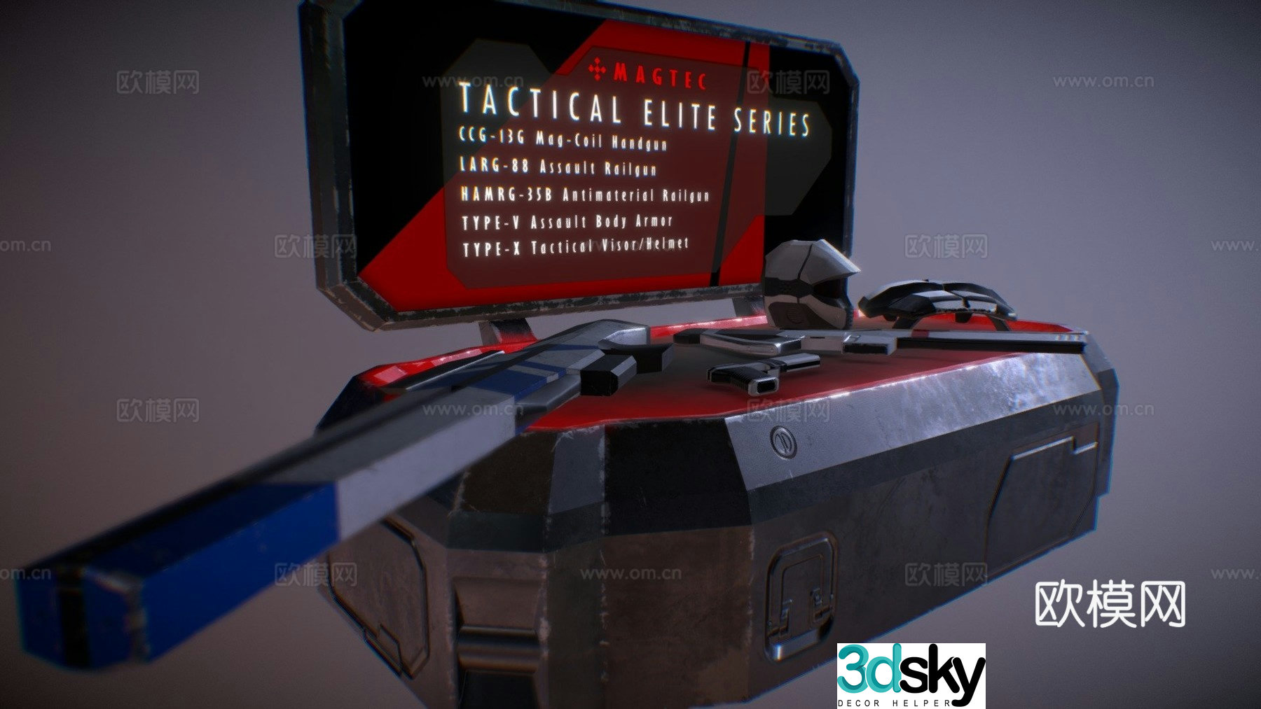 Tactical Elite Series - Weapons and Armor Duo 3d model
