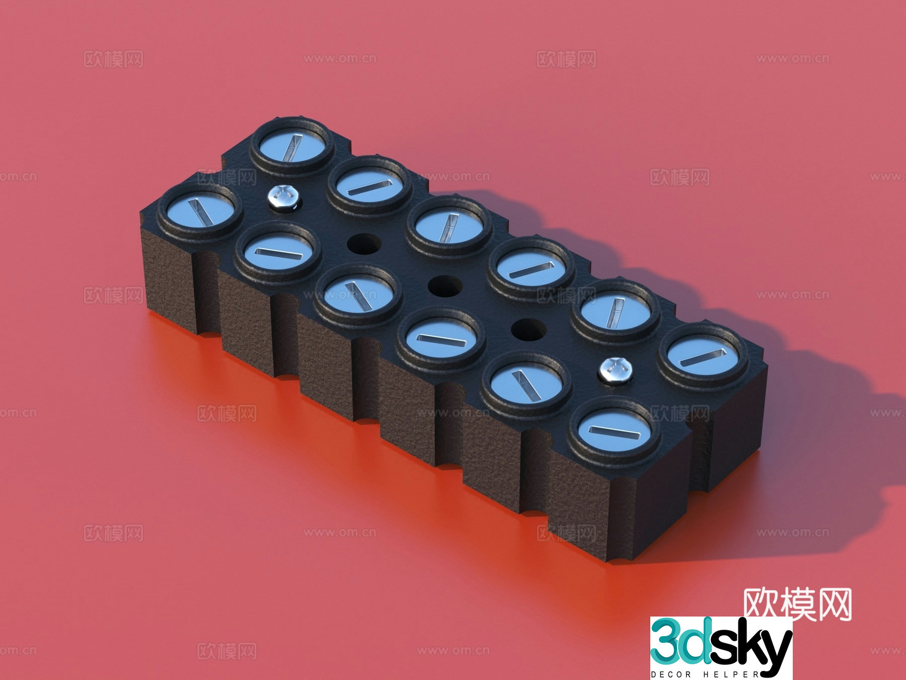 Electronic accessories Plug interface jack Electronic components 3D model