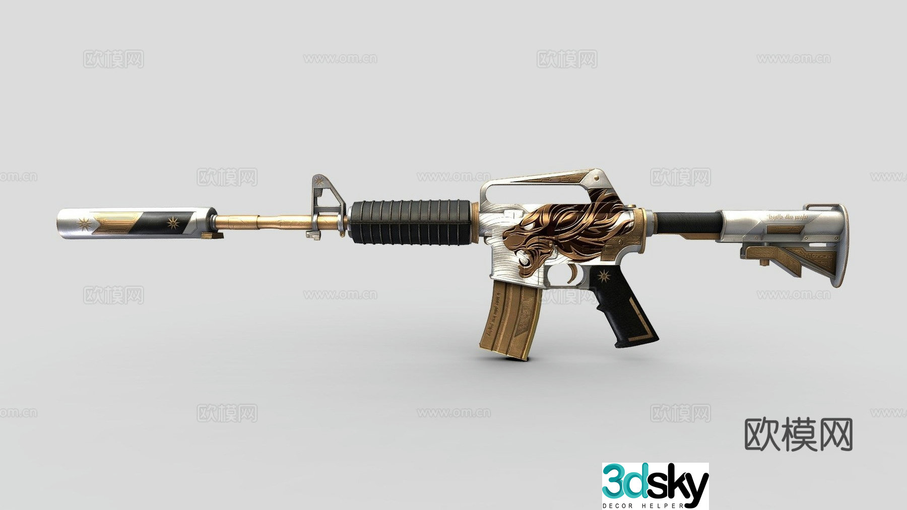 M4A1S - King's Light 3d model