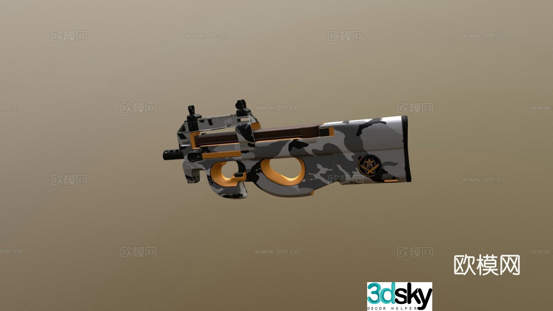 P90 standoff 3d model