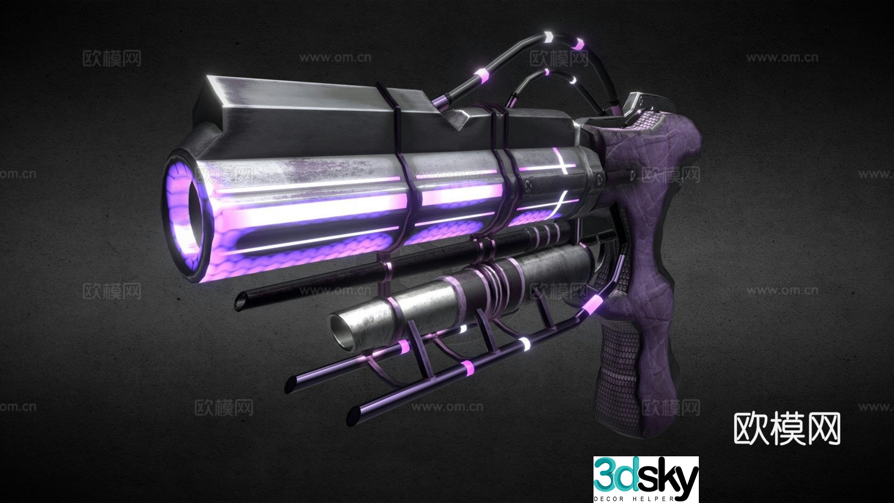 laser gun 3d model