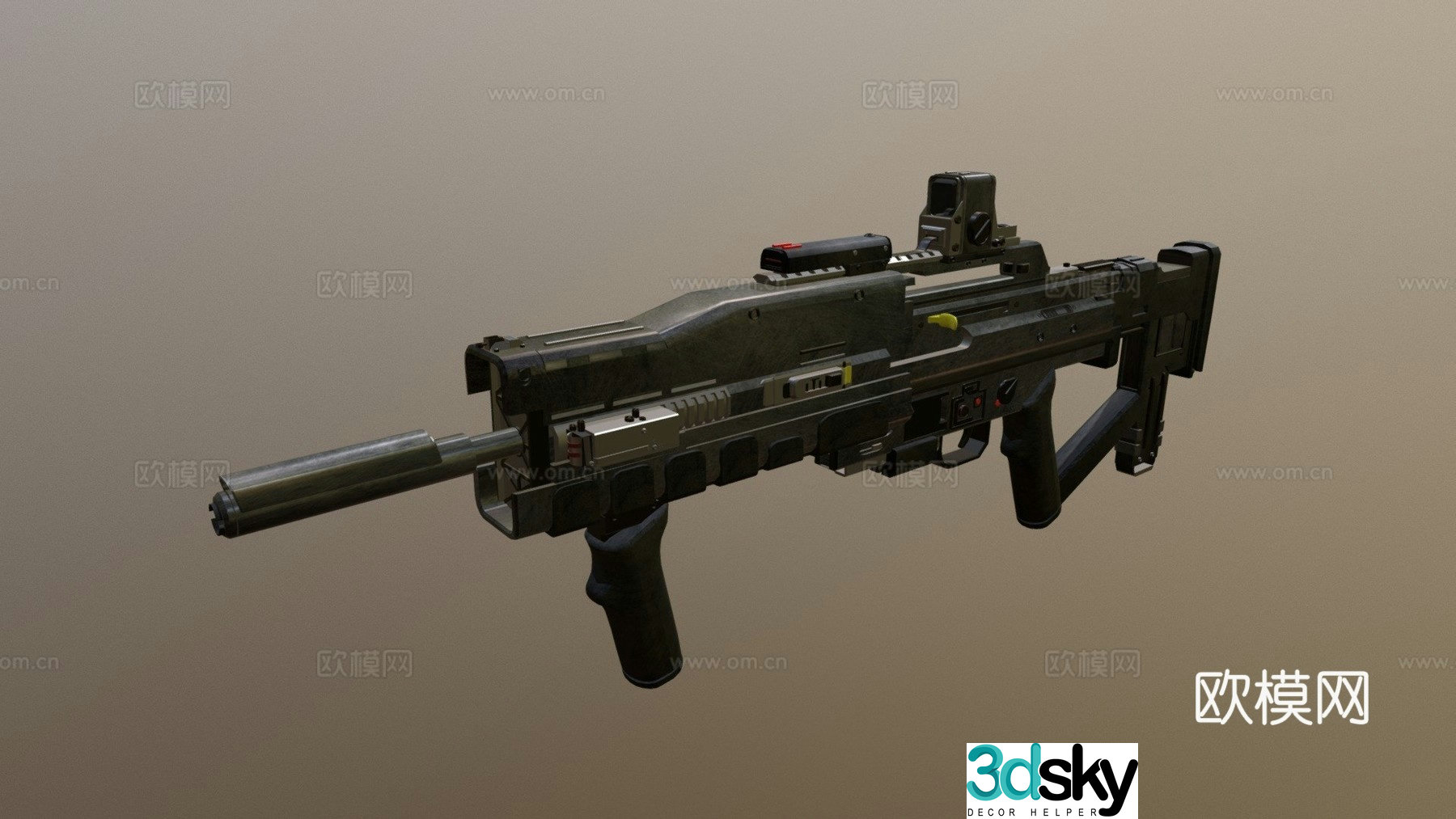 Gun concept 3d model