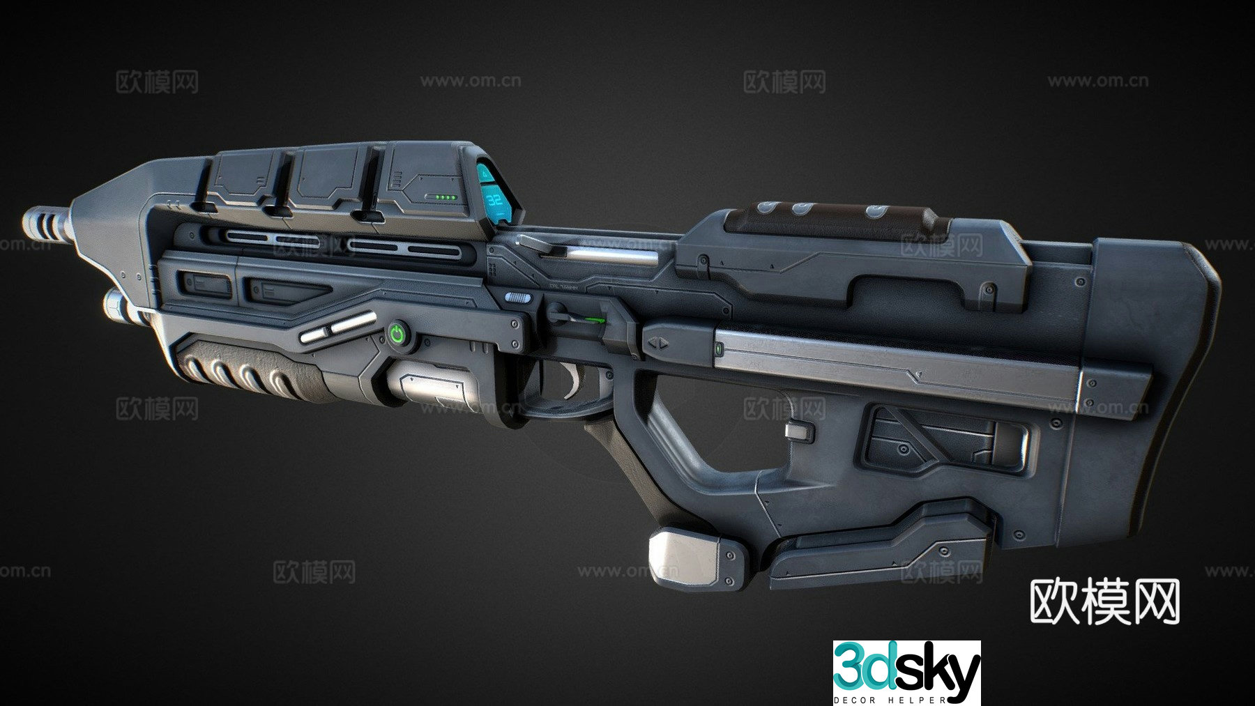 Halo - Assault Rifle 3d model