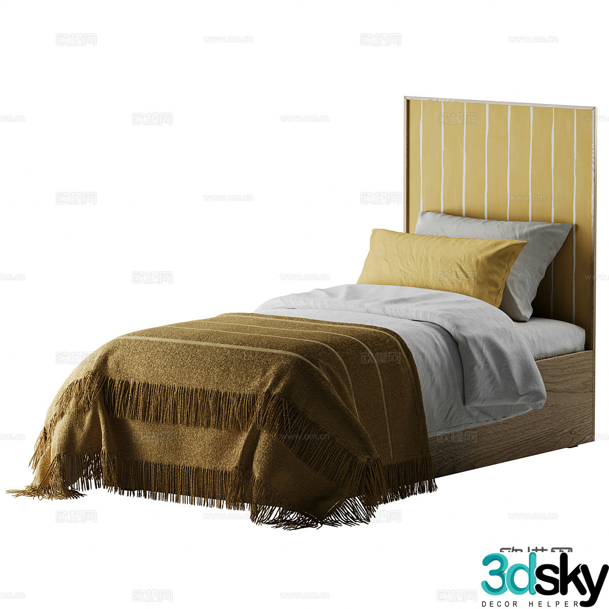 Single bed 3d model