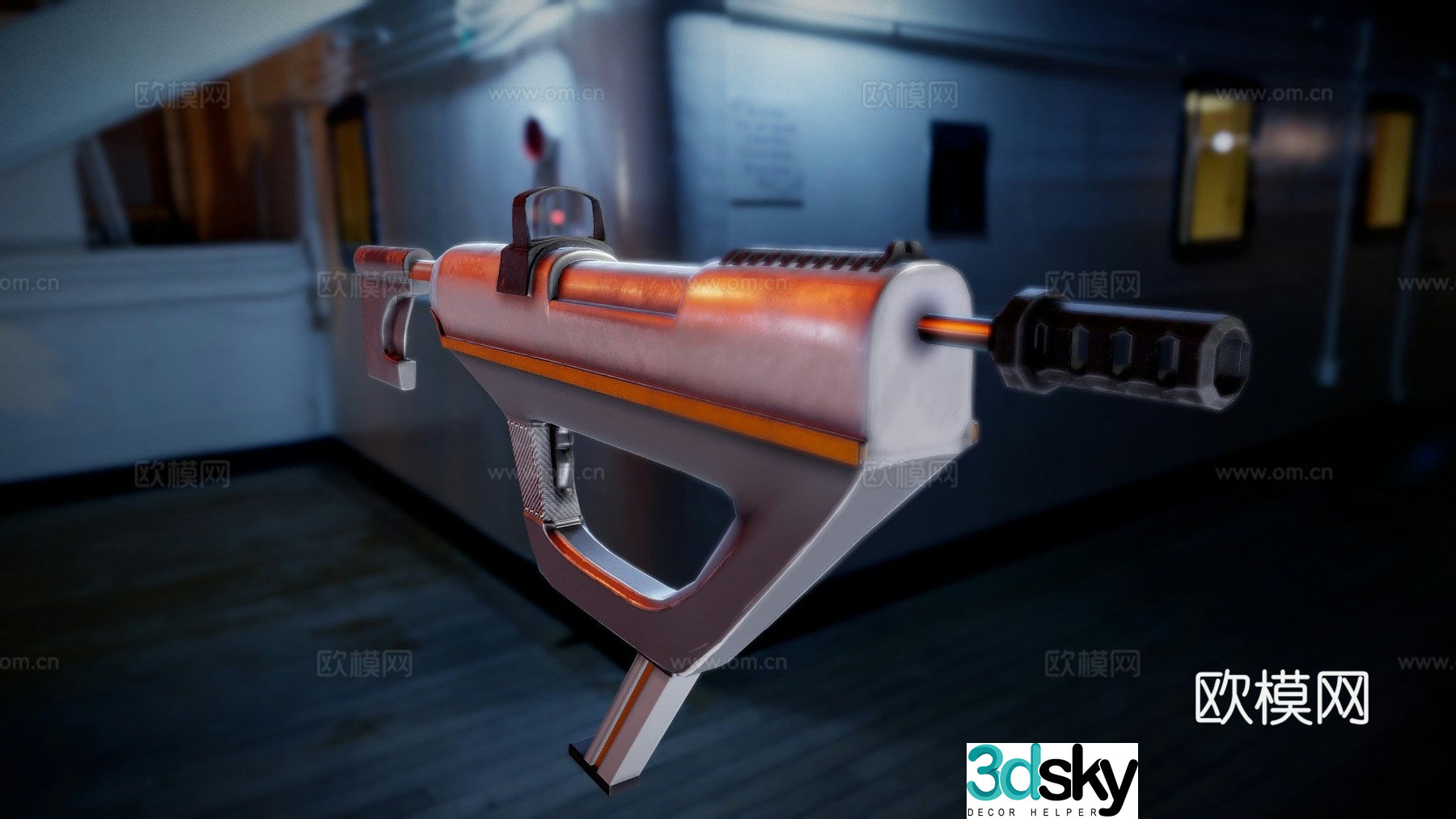 Future gun 3d model