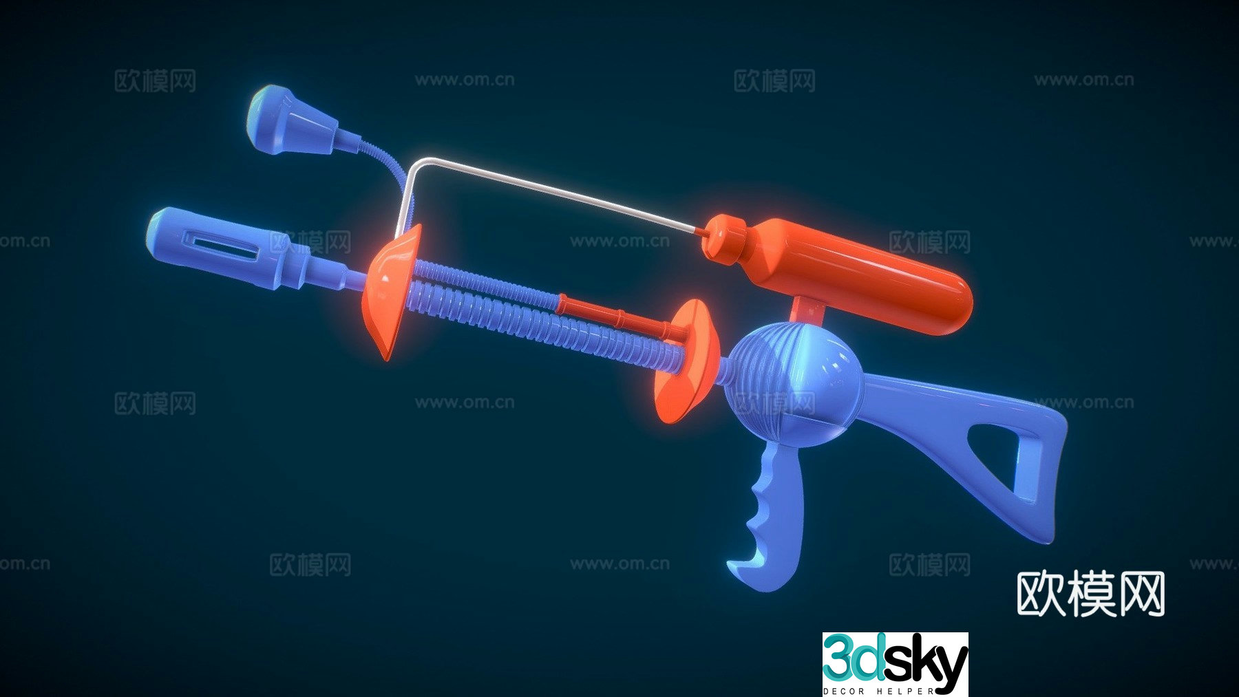 weapon mars attack 3d model