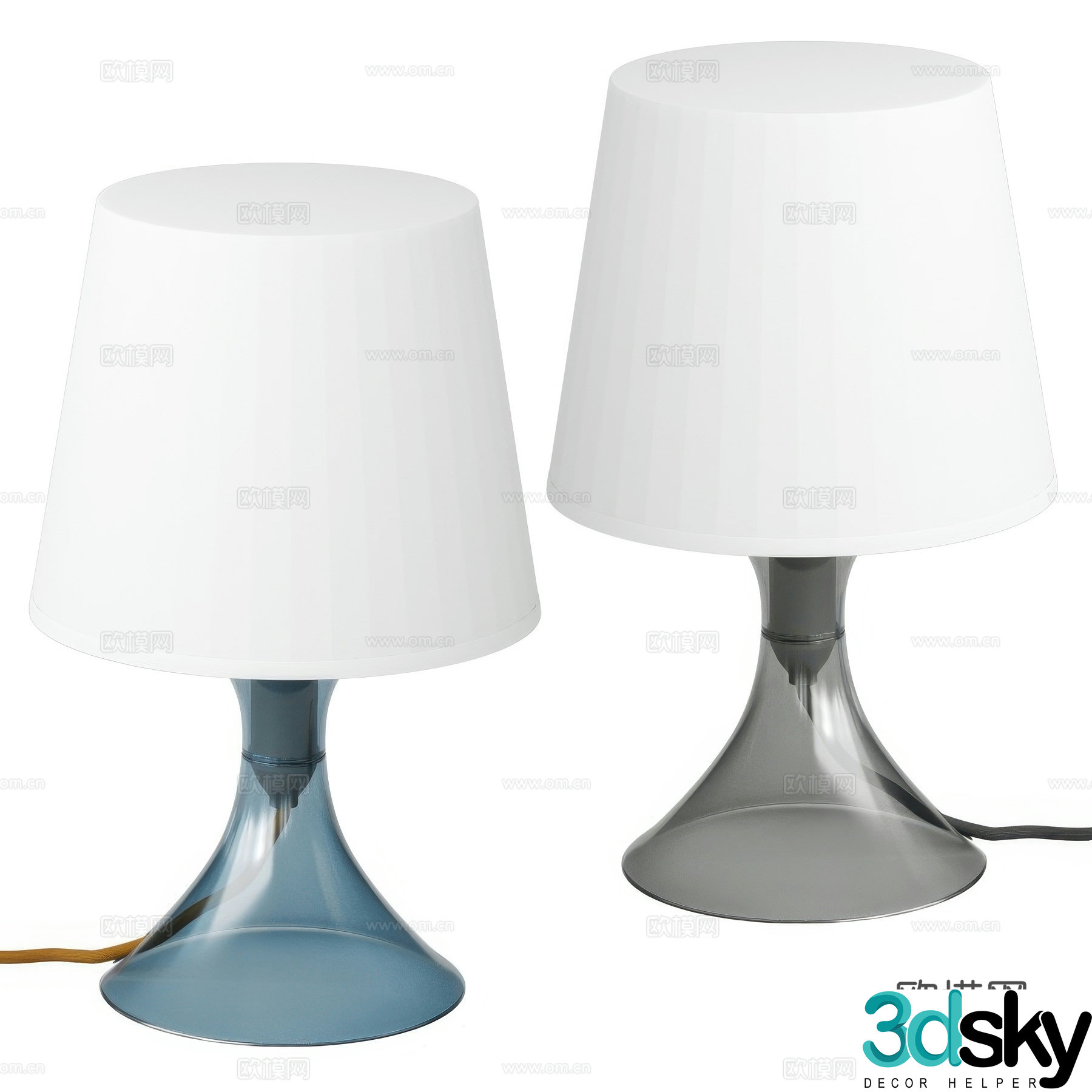 Modern minimalist desk lamp 3d model
