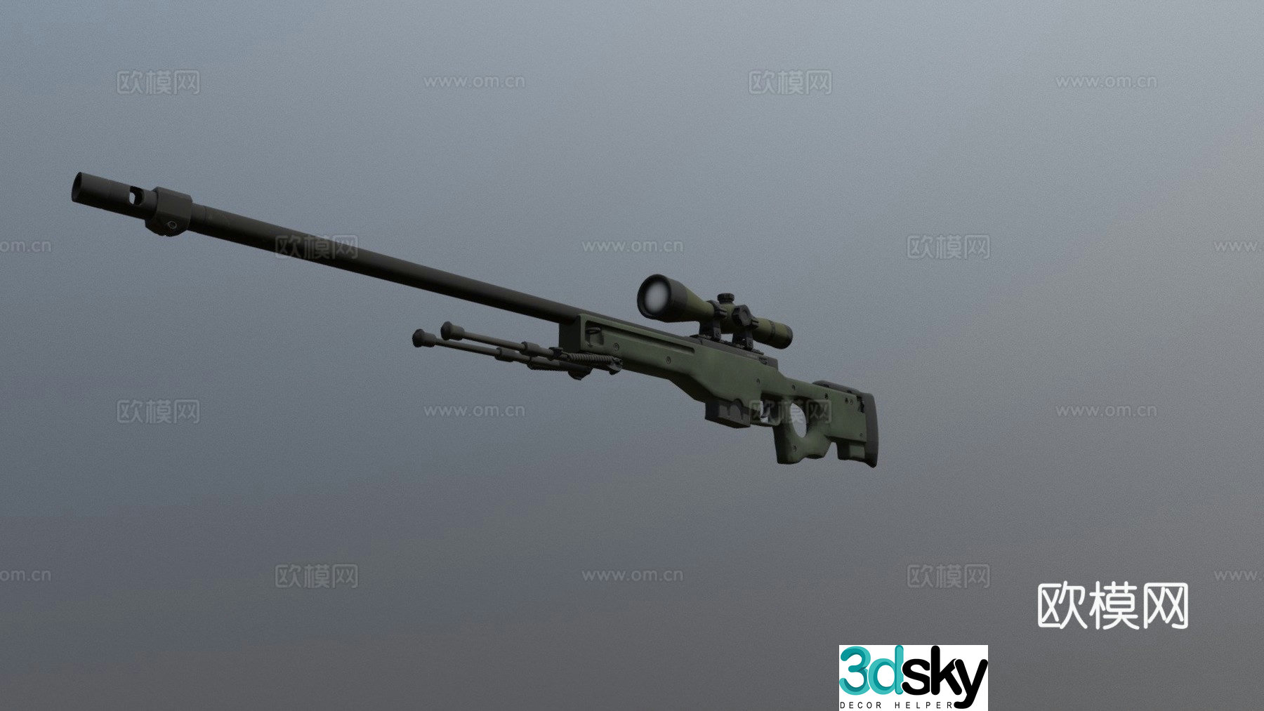 CS-GO AWP 3d model