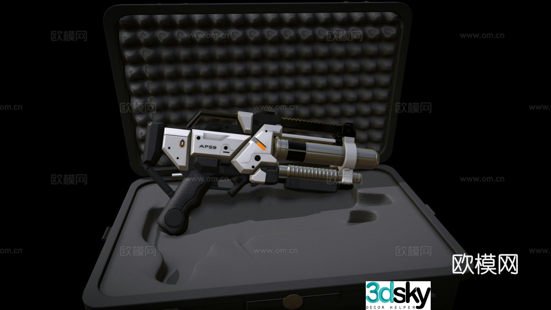 weapons mass effect 2 3d model